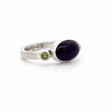 Amethyst Peridot Ring - Size 7.5