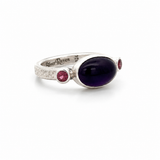 Amethyst Tourmaline Ring - Size 8