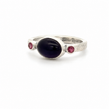 Amethyst Tourmaline Ring - Size 8