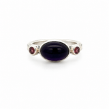 Amethyst Tourmaline Ring - Size 8