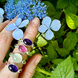 Amethyst Tourmaline Ring - Size 8