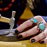Turquoise Armor Ring - Size 8.5