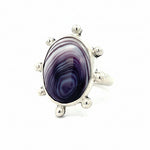 sterling silver wampum ring | silver raven studio