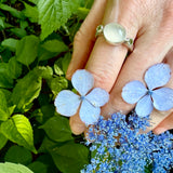 Moonstone Peridot Ring - Size 9