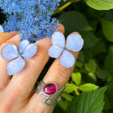 Pink Tourmaline Armor Ring - Size 8.5-8.75