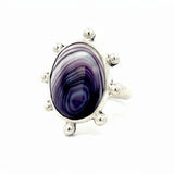 Wampum Button Ring - Size 7.5