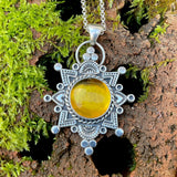 Amber Mandala Necklace