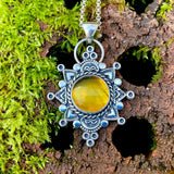 Amber Mandala Necklace