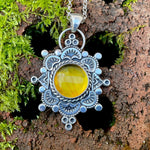 Amber Mandala Necklace