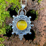 Amber Mandala Necklace