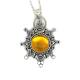 Amber Mandala Necklace