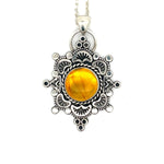 Amber Mandala Necklace