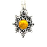 Amber Mandala Necklace