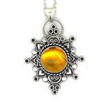 Amber Mandala Necklace