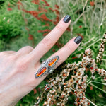 Amber Moon Warrior Ring Size 9-9.25
