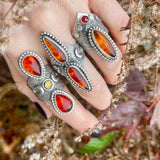 Amber Moon Warrior Ring Size 9-9.25