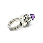 Amethyst Temple Ring Size 7.5