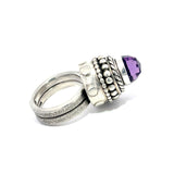 Amethyst Temple Ring Size 7.5