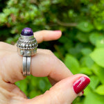 Amethyst Temple Ring Size 7.5