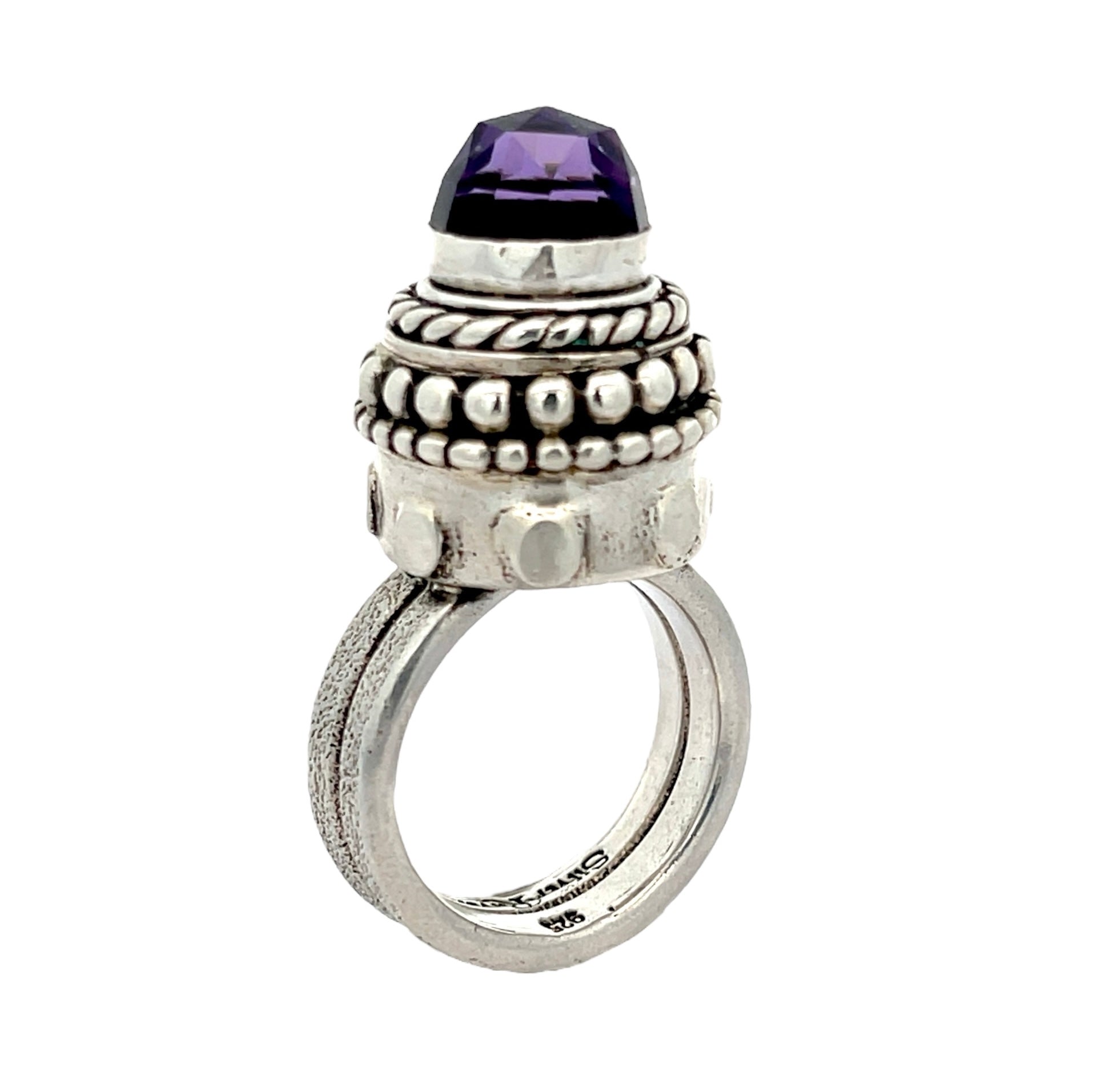 Amethyst Temple Ring Size 7.5