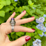 Amethyst Temple Ring Size 7.5