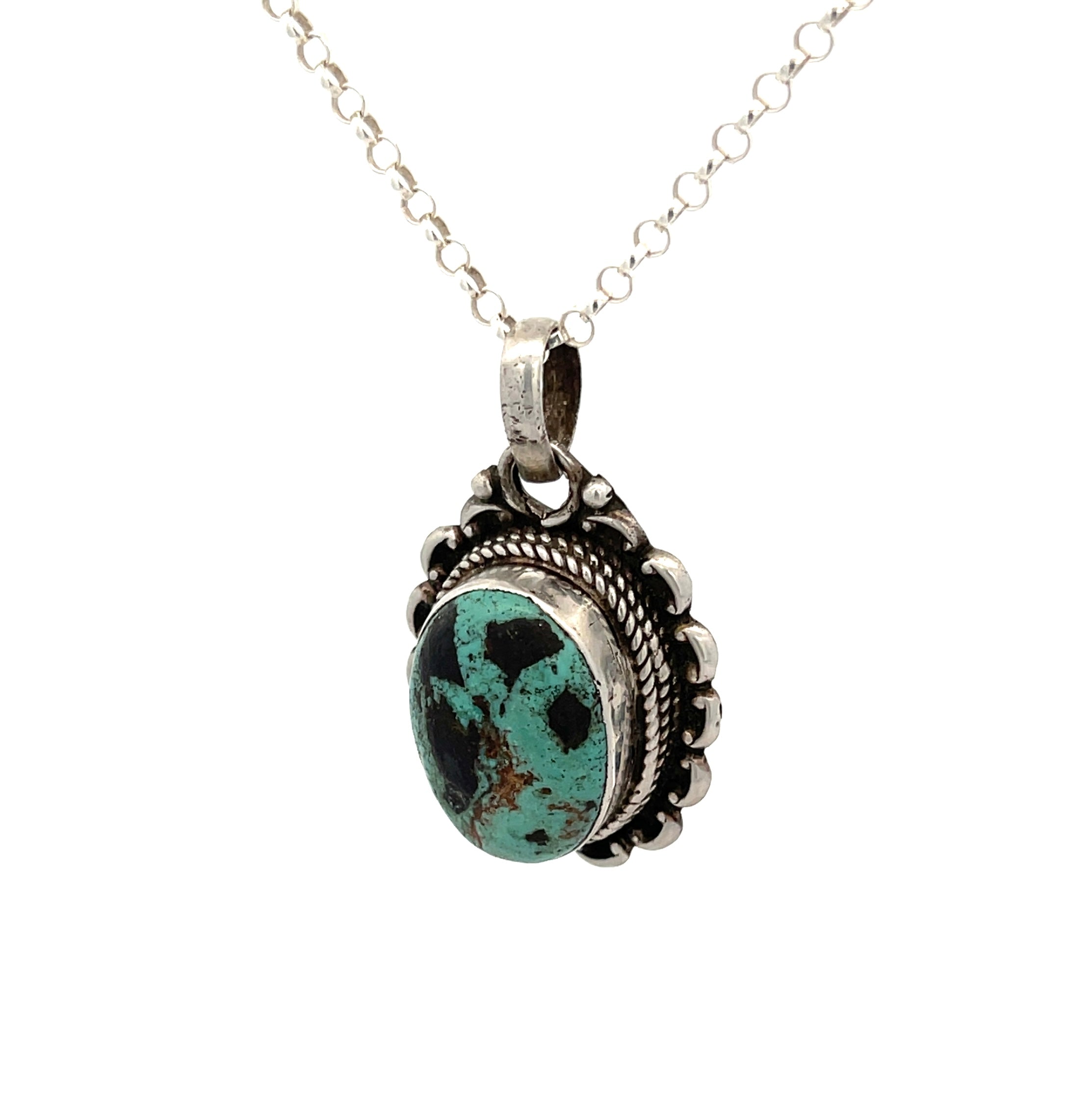 Chunky Turquoise Pendant