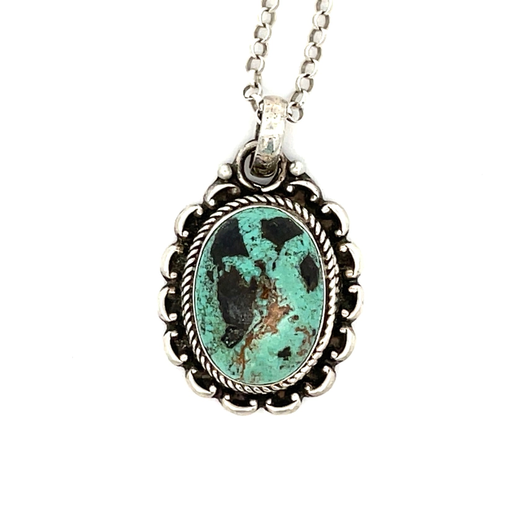 Chunky Turquoise Pendant