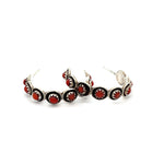 Coral Hoop Earrings