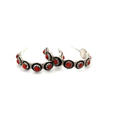 Coral Hoop Earrings