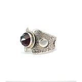 Garnet Armor Ring Size 5.5