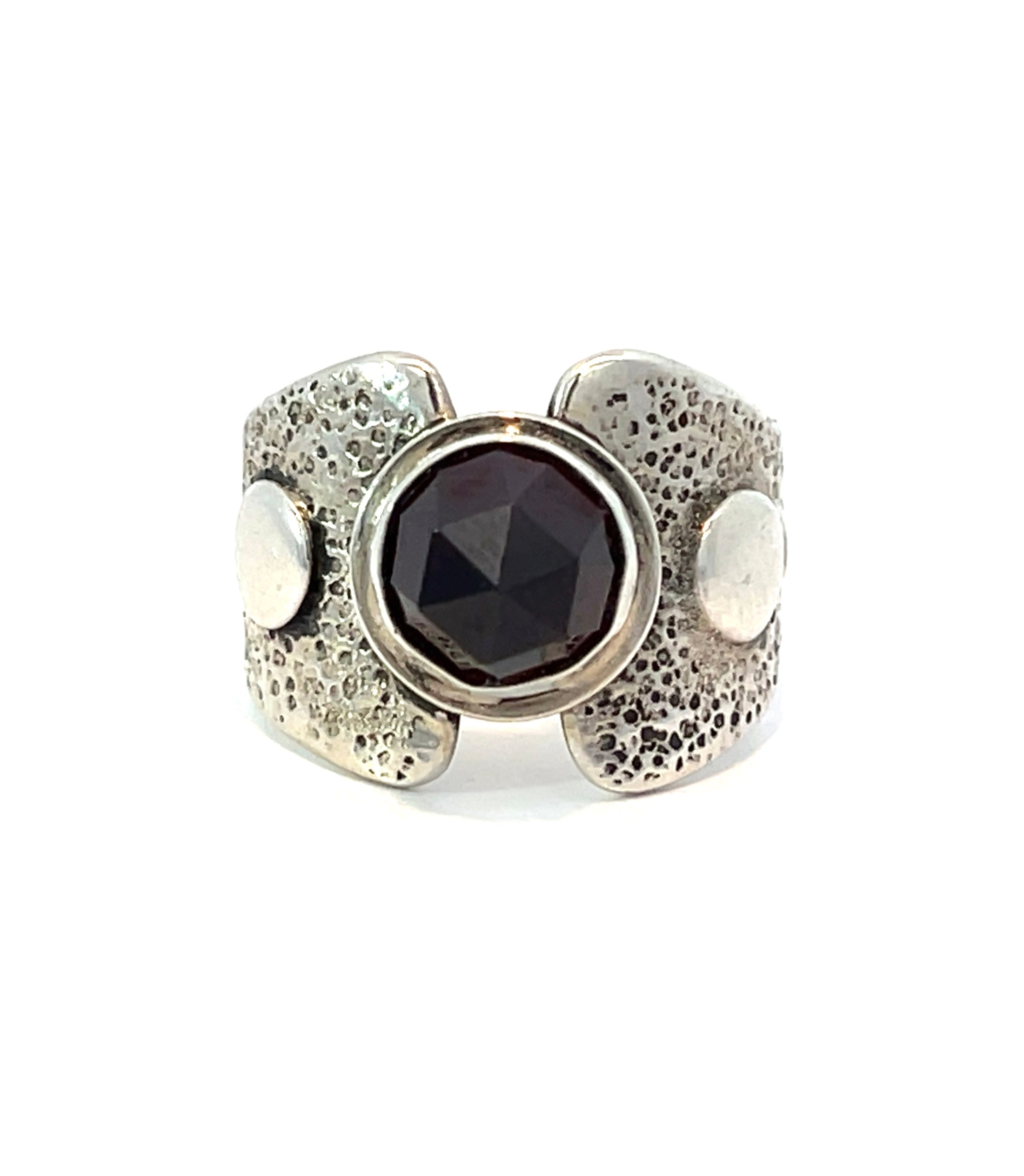 Garnet Armor Ring Size 5.5