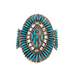 Huge Turquoise Shield Cuff Bracelet