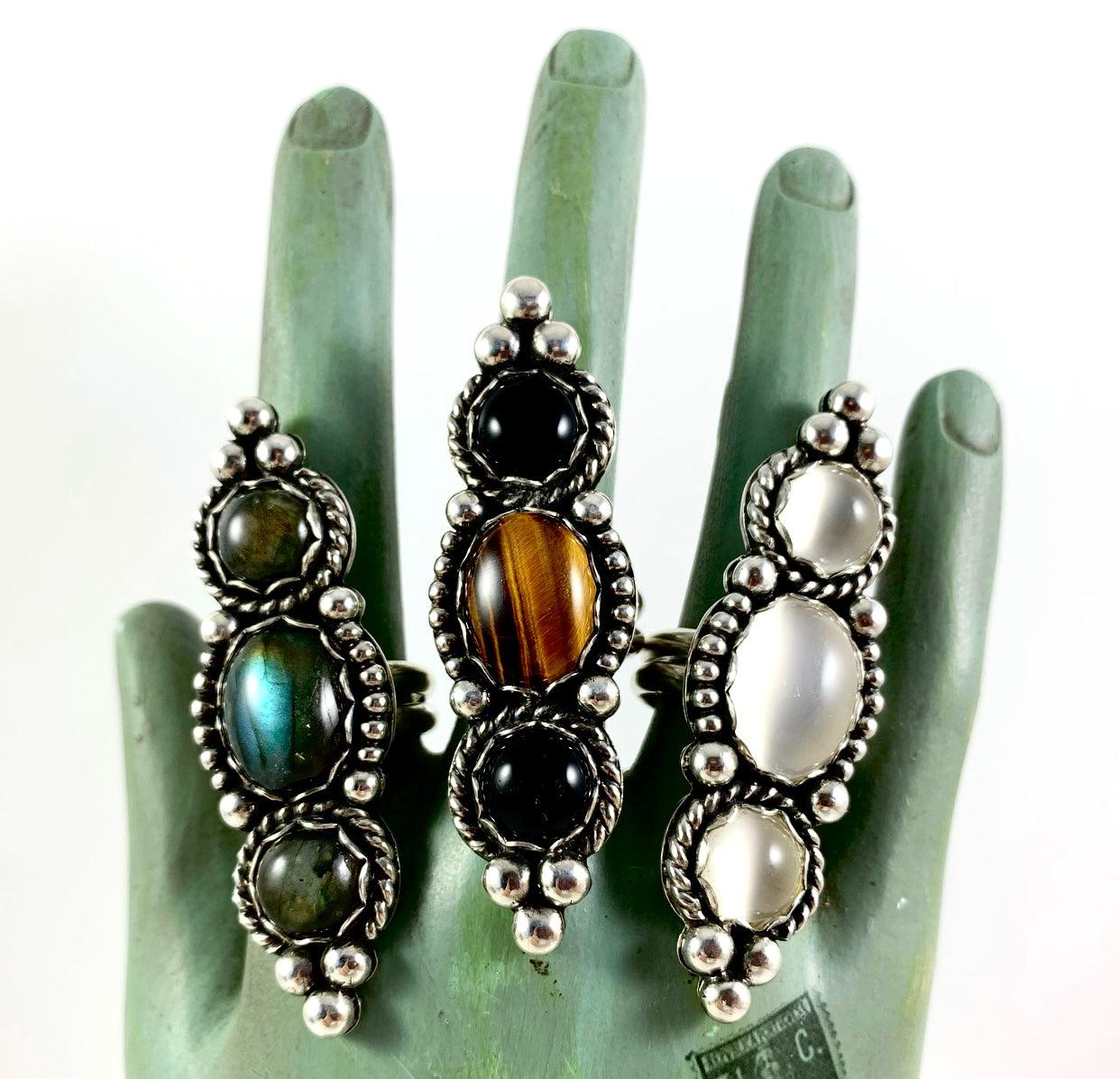 Labradorite Statement Ring