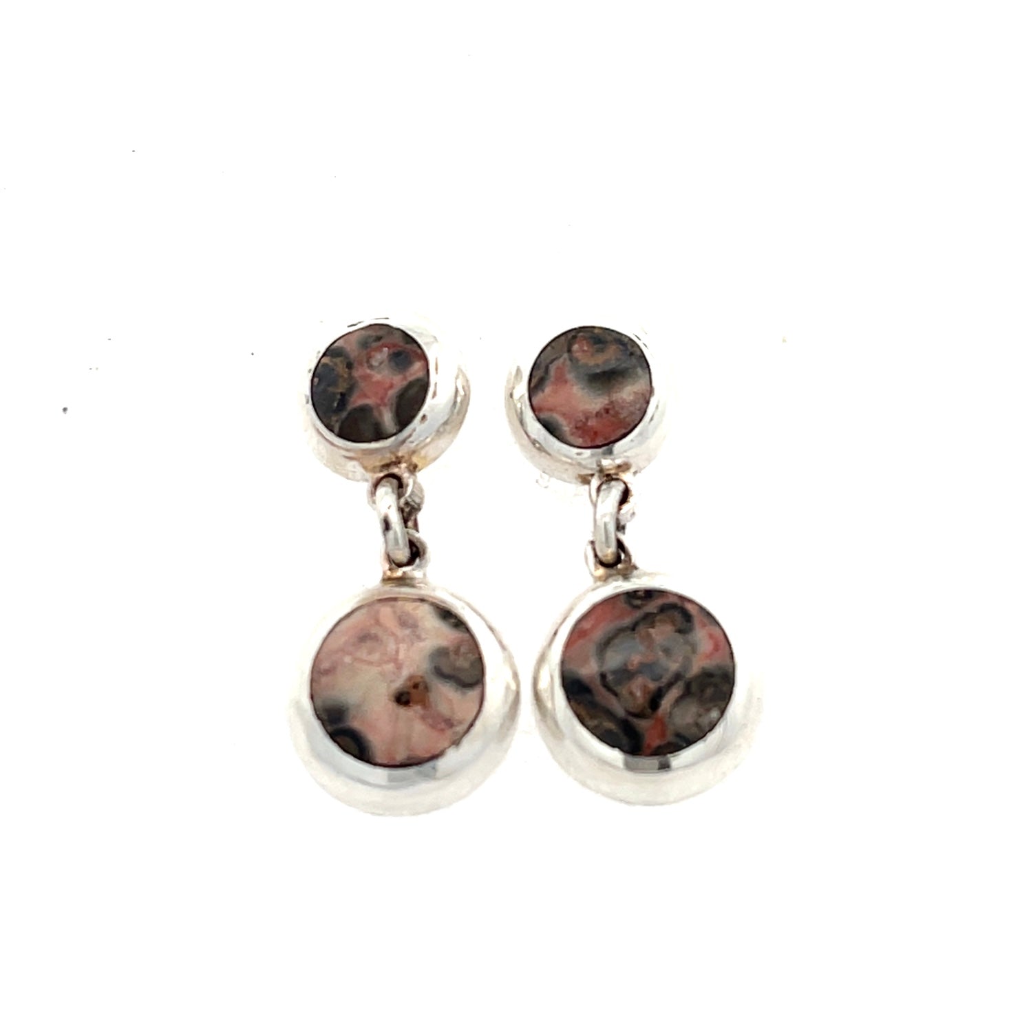 Leopard Skin Jasper Dangle Earrings