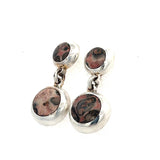 Leopard Skin Jasper Dangle Earrings