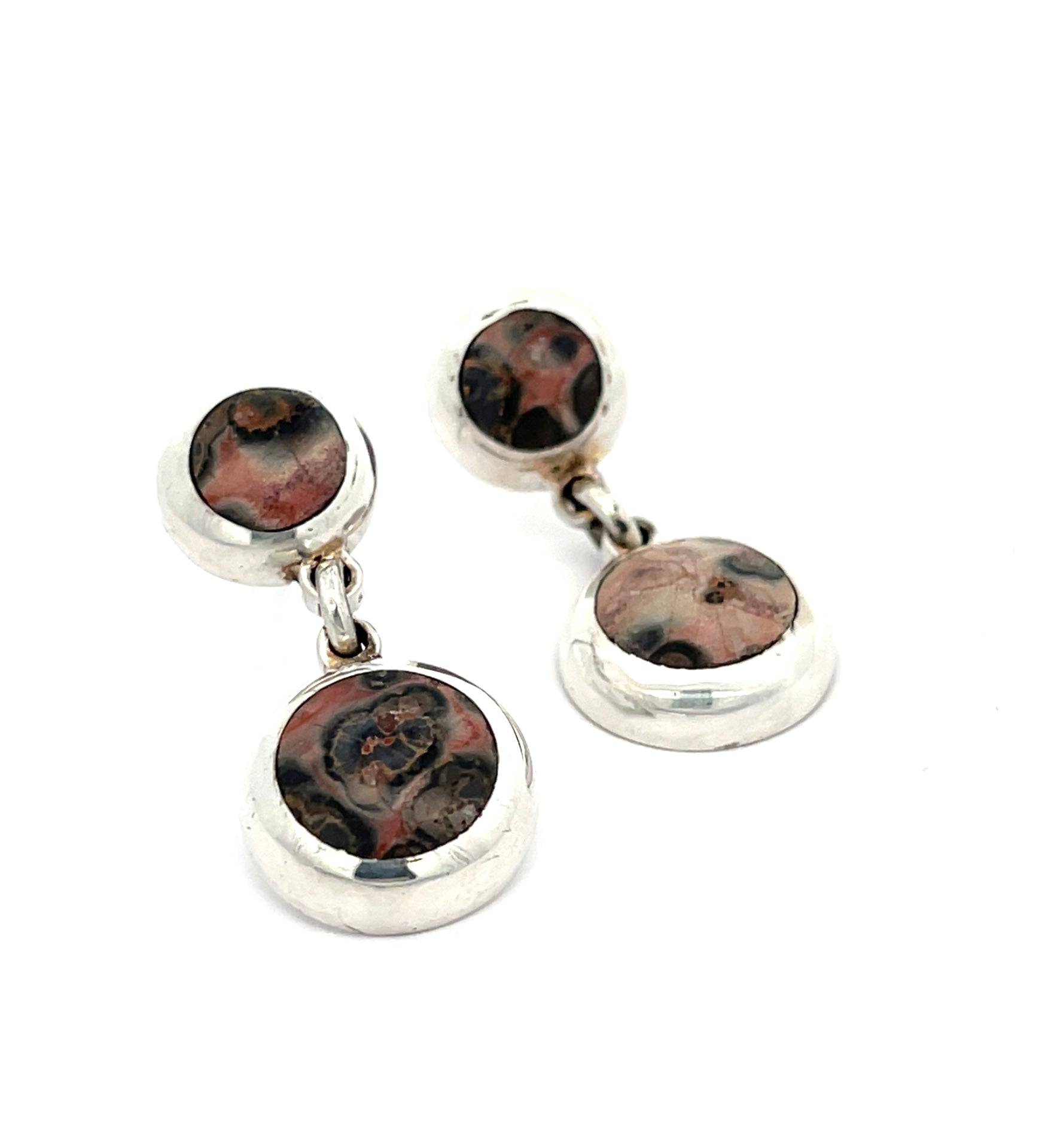 Leopard Skin Jasper Dangle Earrings