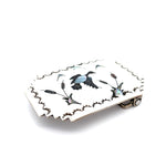 Mother of Pearl Abalone Duck Inlay Belt Buckle