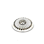 Navajo Stanley Gene, Sterling Silver Overlay Brooch Pin