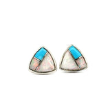 Opal Turquoise inlay Stud Earrings