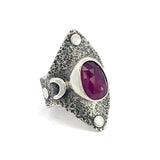 Pink Sapphire Ring Size 7.5