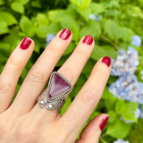 Purple Spiny Oyster Ring Size 8.75