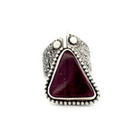 Purple Spiny Oyster Ring Size 8.75