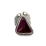 Purple Spiny Oyster Ring Size 8.75