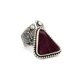 Purple Spiny Oyster Ring Size 8.75