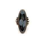 Snowflake Obsidian Ring Size 6.25