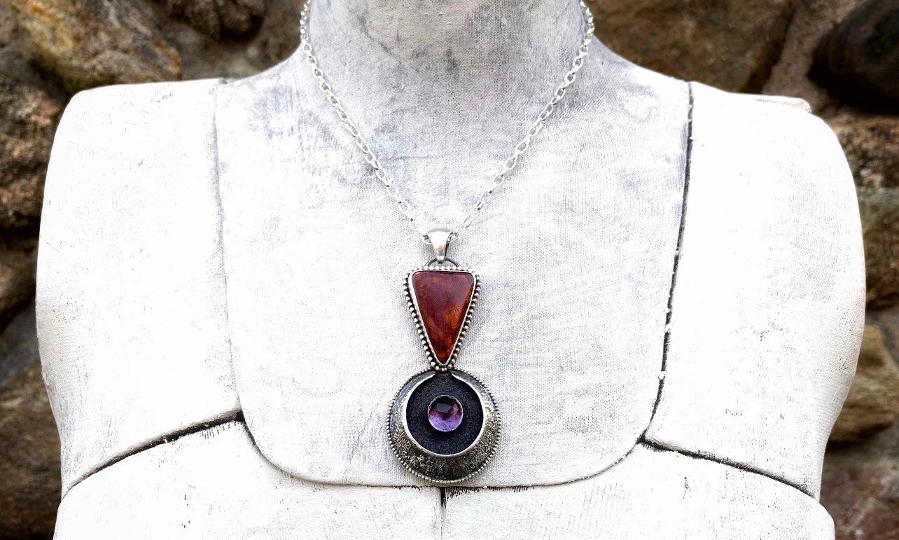 Spiny Oyster Amethyst Necklace