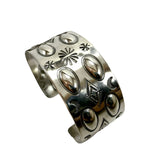 Sterling Silver Repousse Cuff Bracelet