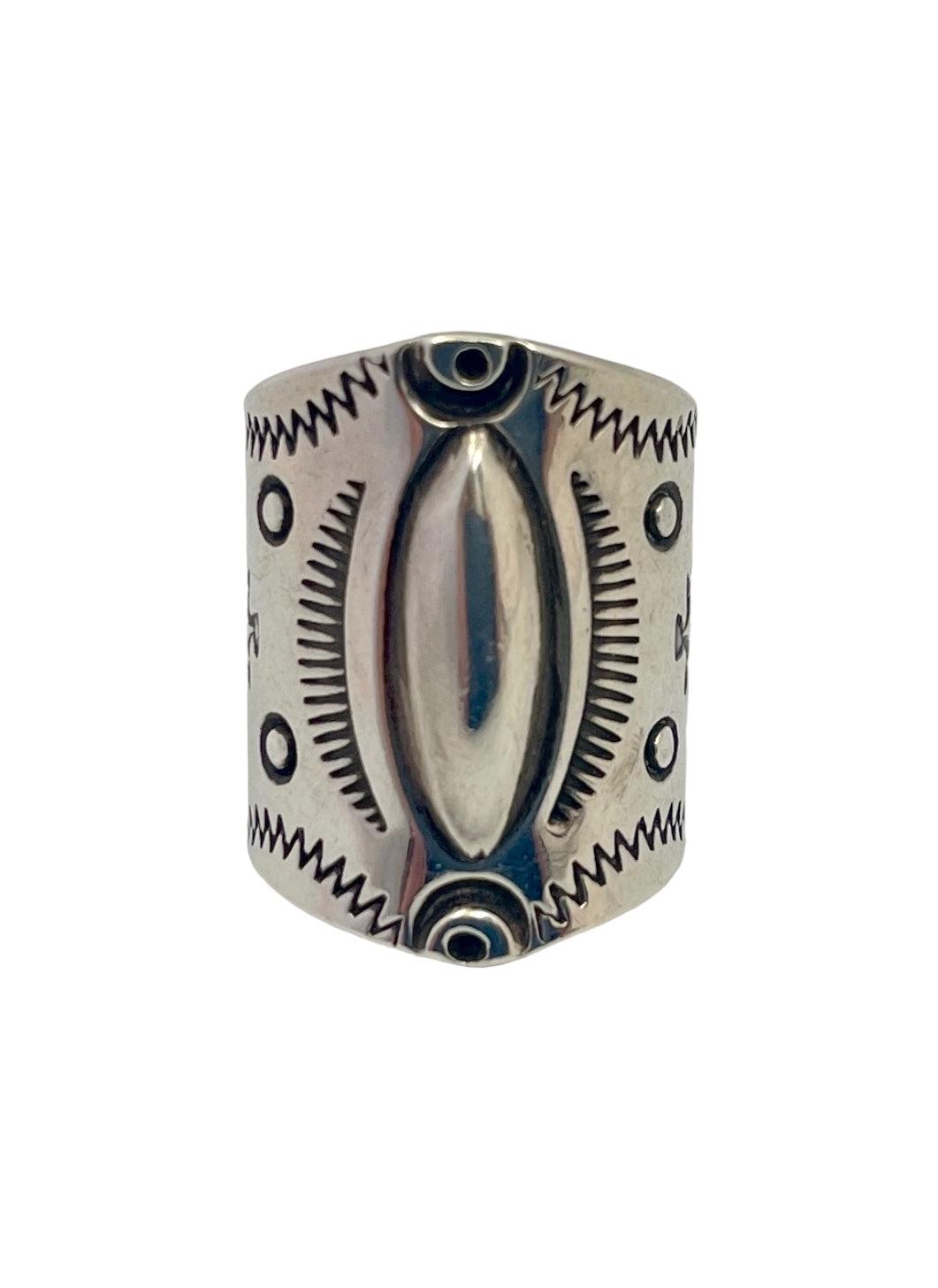 Sterling Silver Shield Maiden Ring III