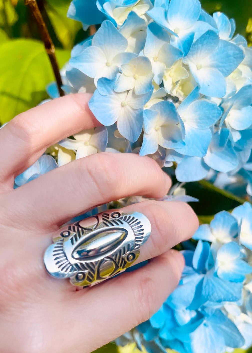 Sterling Silver Shield Maiden Ring IV