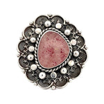 Strawberry Quartz Statement Ring Size 8